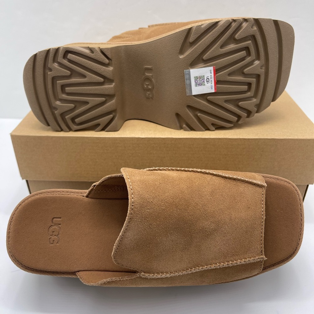 UGG Platform Slide Mules Sandals 
W / 1167476
W NEW HEIGHTS SLIDE Chestnut - Picture 3 of 16